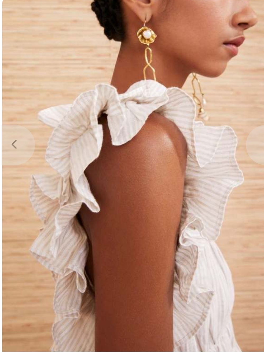 Ulla Johnson Linen Ruffled Peplum Blouse - Picture 4 of 13